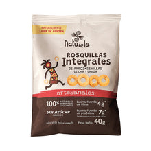 Cargar imagen en el visor de la galería, ROSQUILLAS DE ARROZ CHIA LINAZA NATURELA