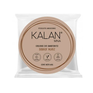 OBLEAS DE HARINA DE AMARANTO SABOR A NUEZ 60G KALAN