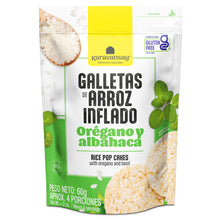 Cargar imagen en el visor de la galería, GALLETAS DE ARROZ INFLADO CON OREGANO Y ALBAHACA
