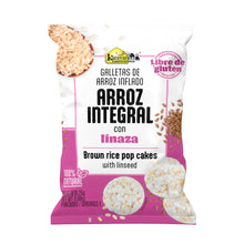 Cargar imagen en el visor de la galería, GALLETAS DE ARROZ INTEGRAL INFLADO CON LINAZA KARAVANSAY
